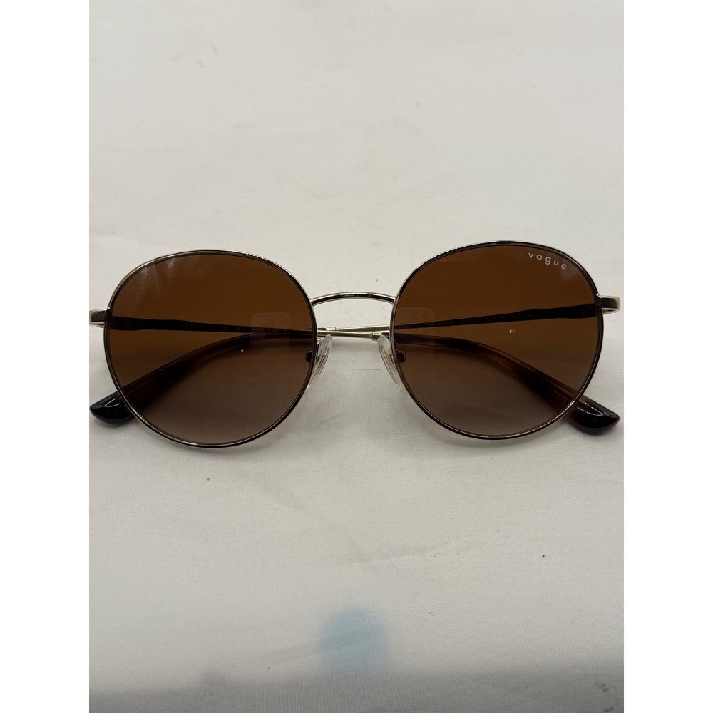 Vogue Sunglasses VO 4206-S Gold‎ Round Brown Gradient Lens Women